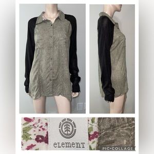 Element Women's Button Down Shirt L